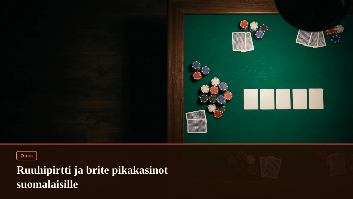 Ruuhipirtti ja brite pikakasinot suomalaisille