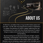 Element About Us Poster