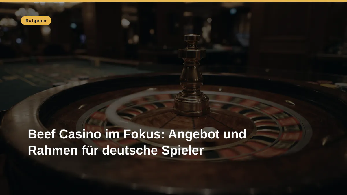 Beef Casino im Fokus: Angebot und Rahmen für deutsche Spieler