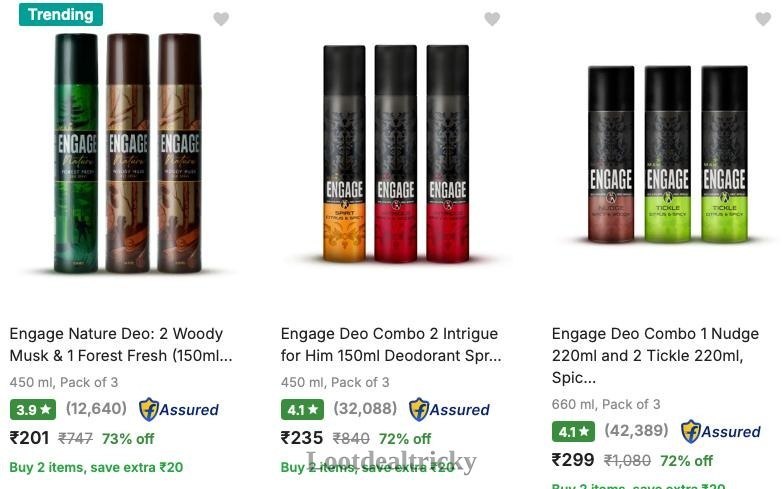 Engage Deodorant Spray – Best Deal Online @ 75% OFF Engage Deodorant Spray – Best Deal Online @ 75% OFF