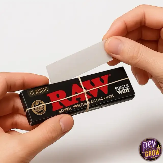papel de fumar raw black single wide