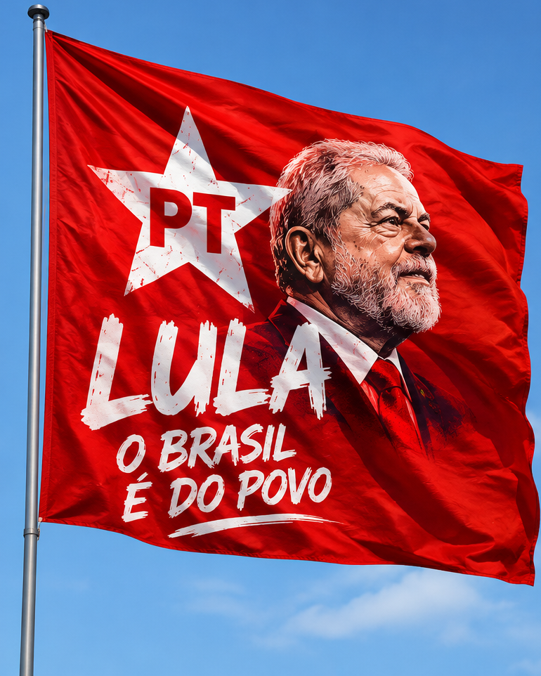 Bandeira PT Tamanho padrao