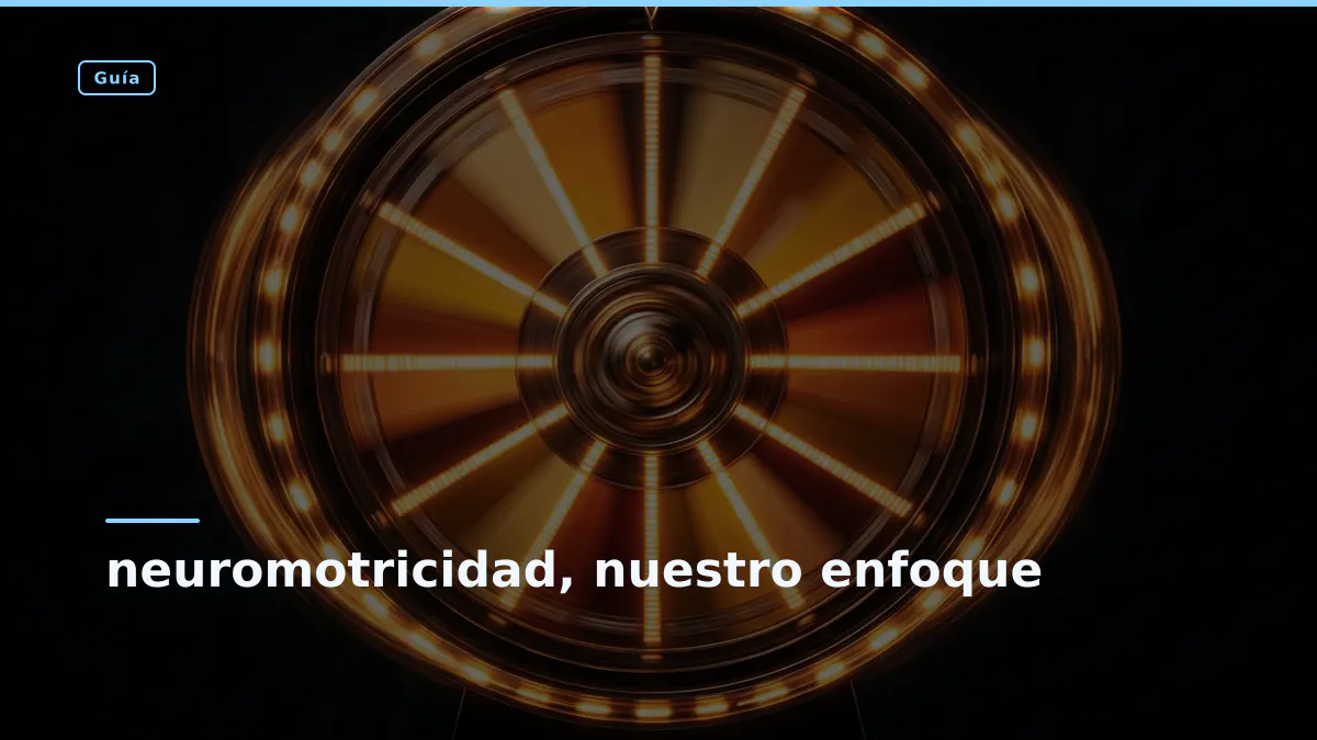 neuromotricidad, nuestro enfoque