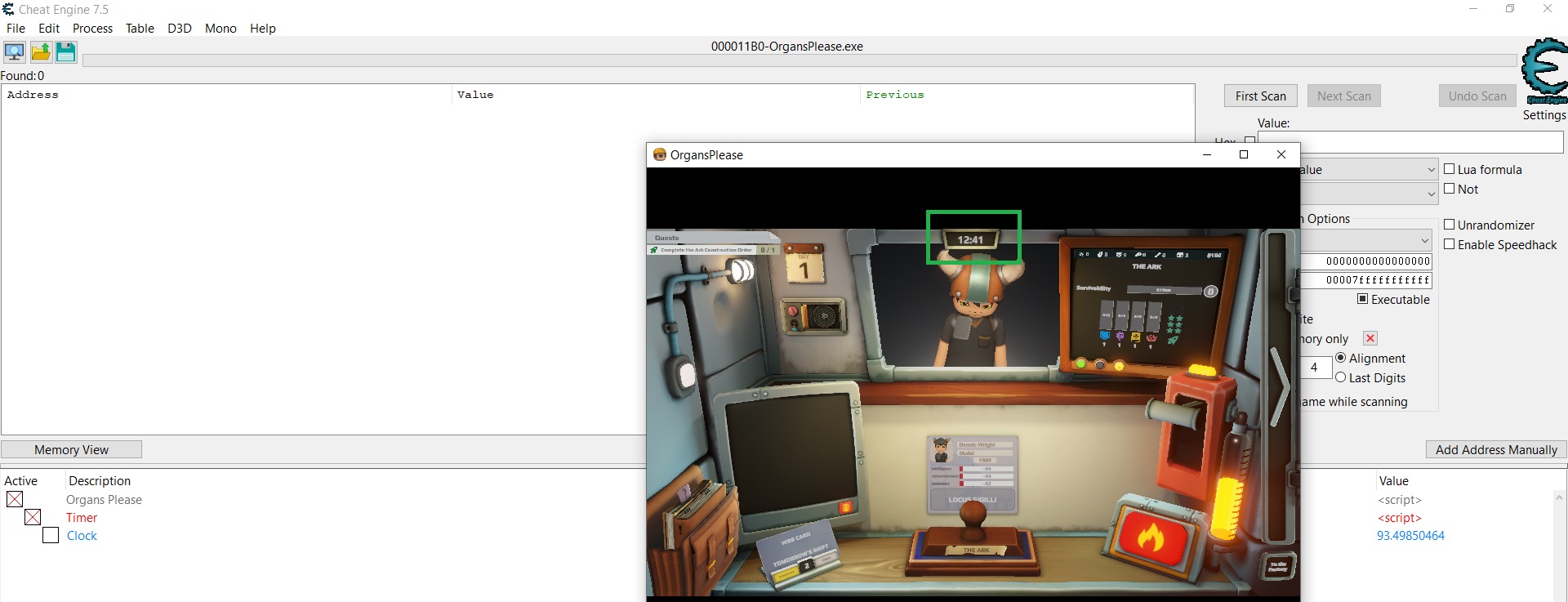 [Request] Organs Please - FearLess Cheat Engine