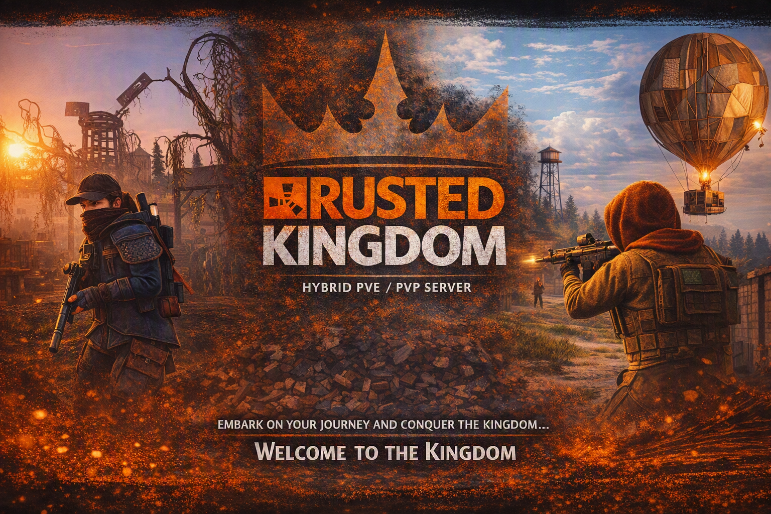 Баннер сервера Rusted Kingdom