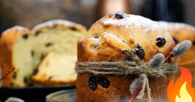 Постер Творожный пасхальный кулич