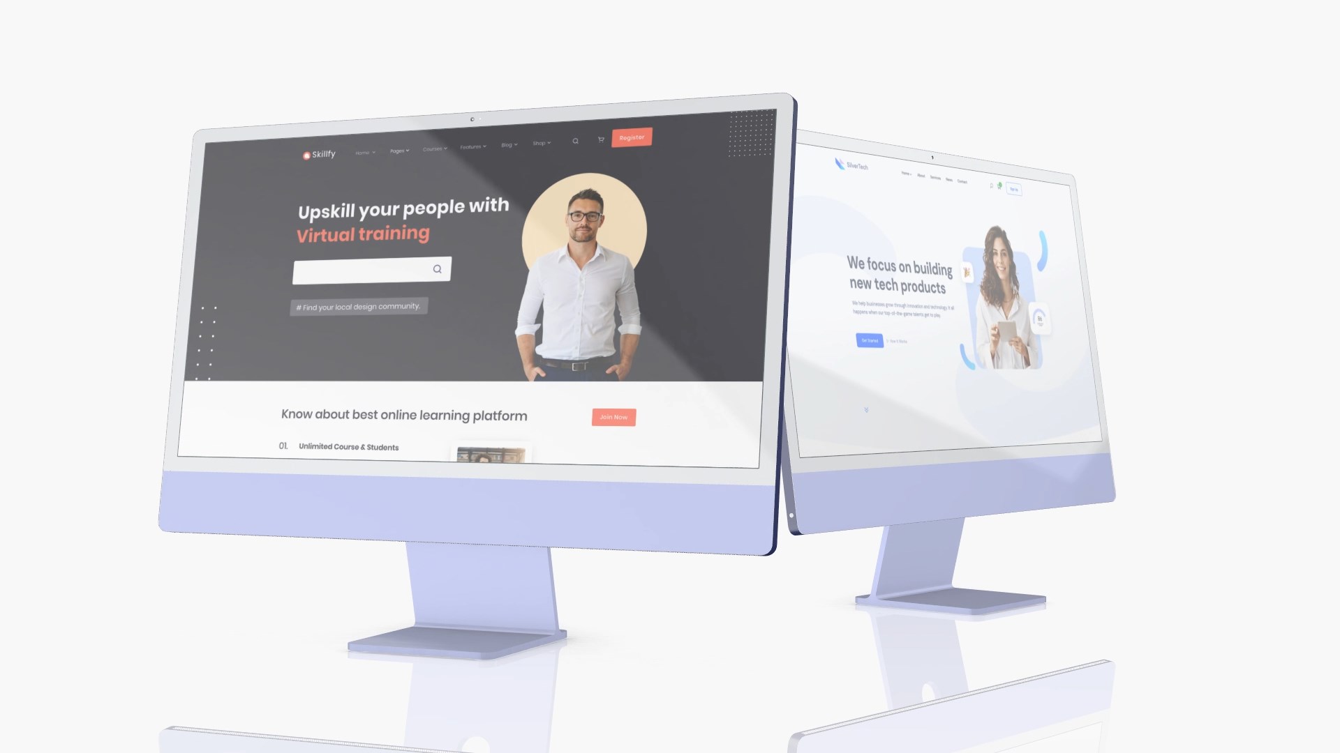 Website Screen Desktop Computer Mockup Website Screen Desktop Computer Mockup