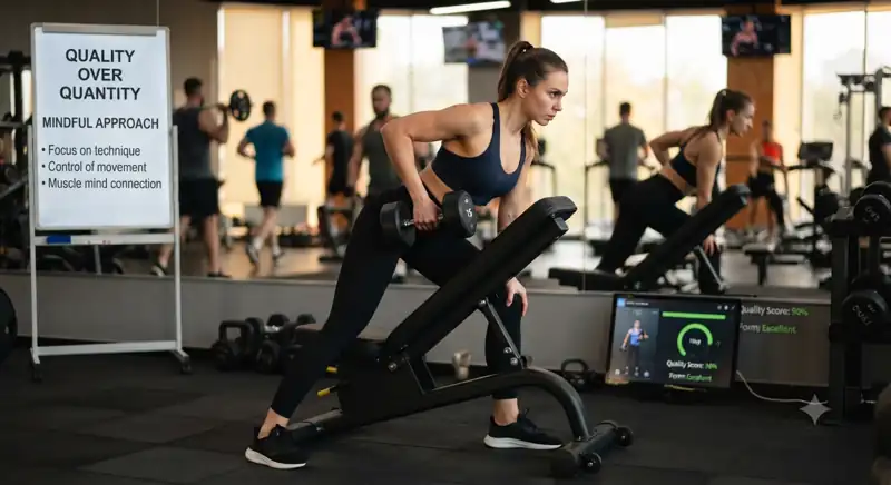 A professional athlete focusing on breathing and quality of movement