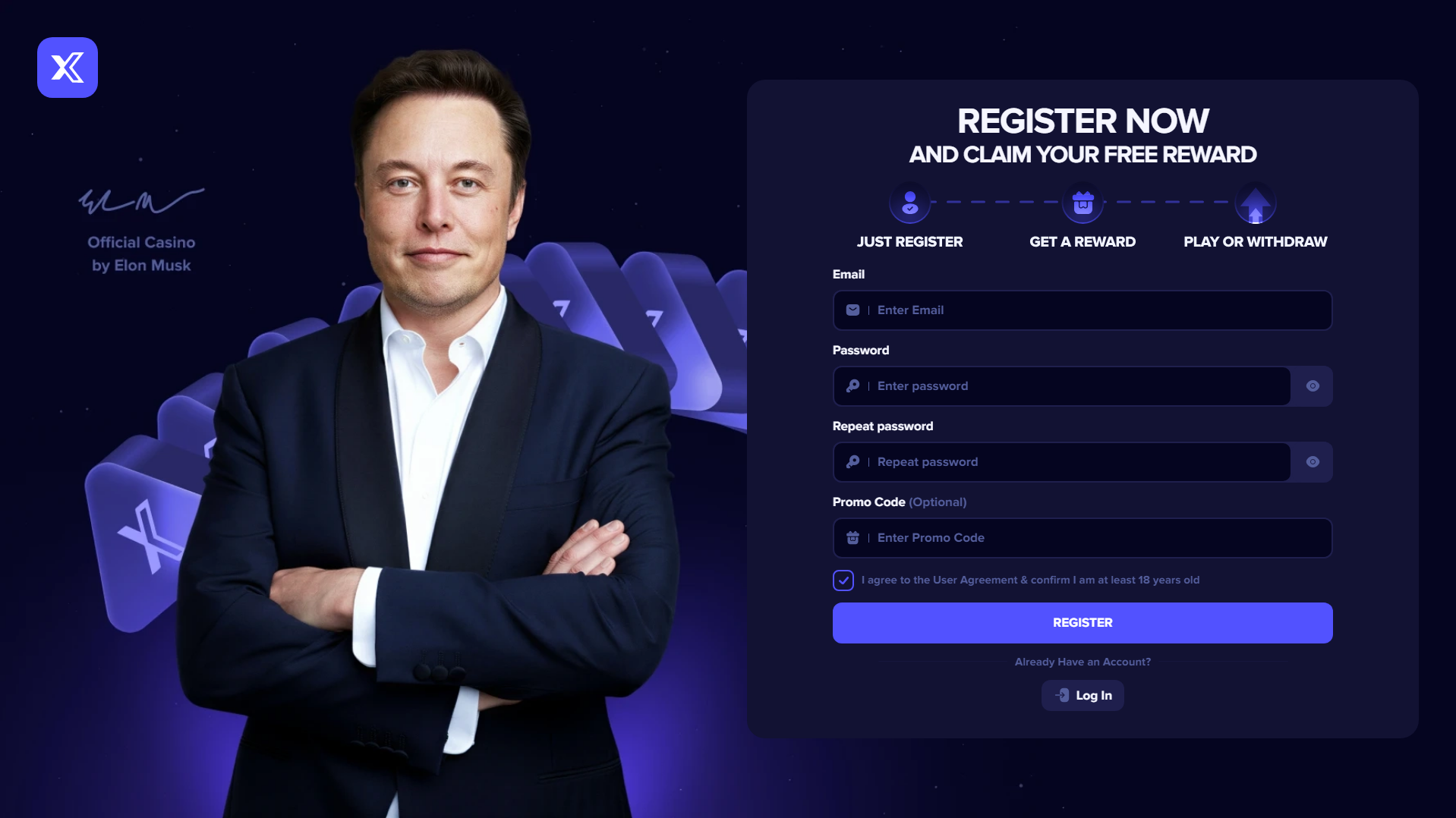 Forensic screenshot of [REDACTED] showing the phishing page layout