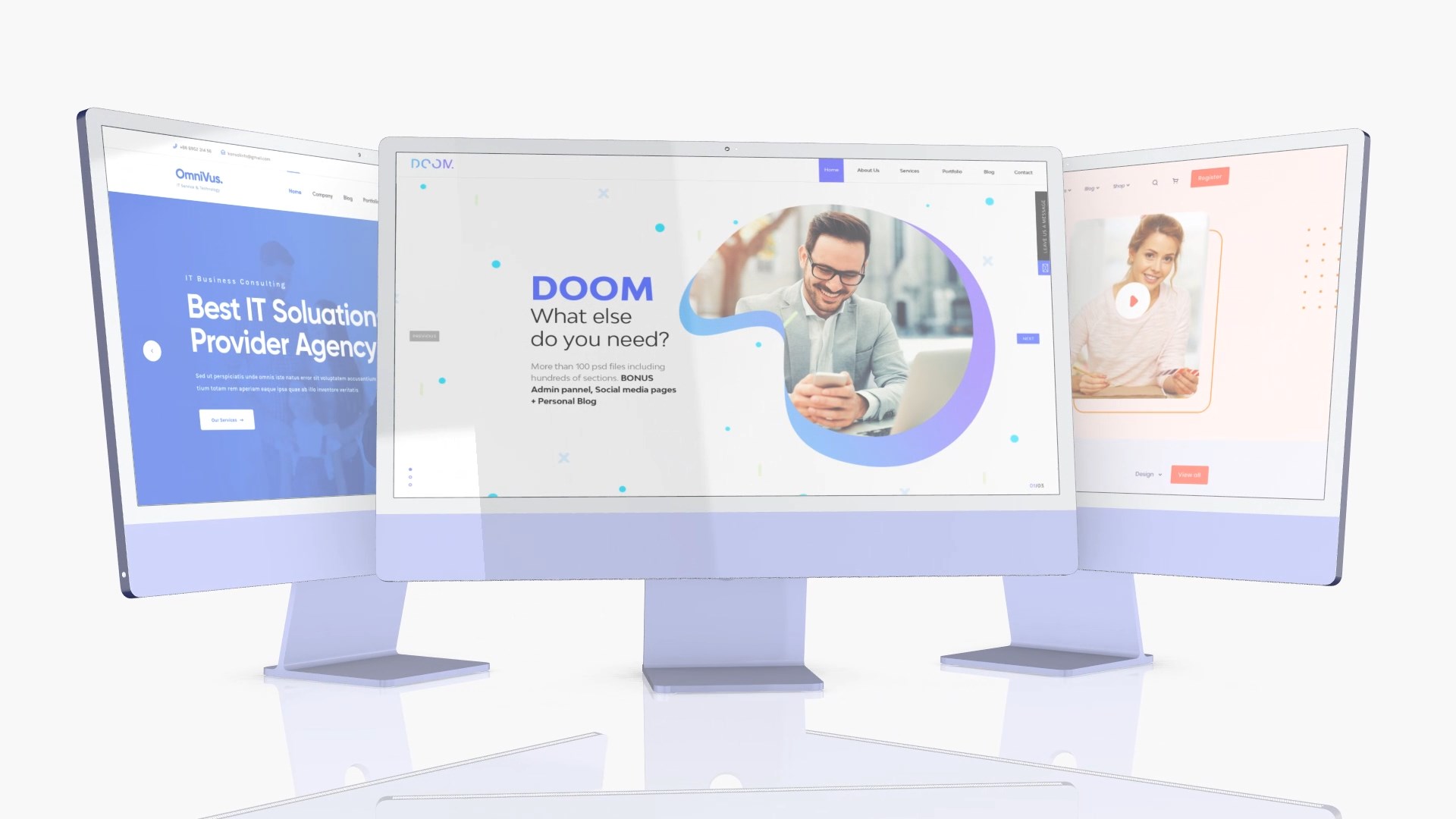 Website Screen Desktop Computer Mockup Website Screen Desktop Computer Mockup