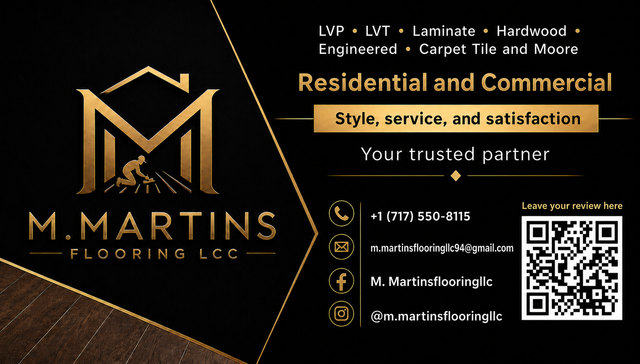 M. Martins Flooring Business Card