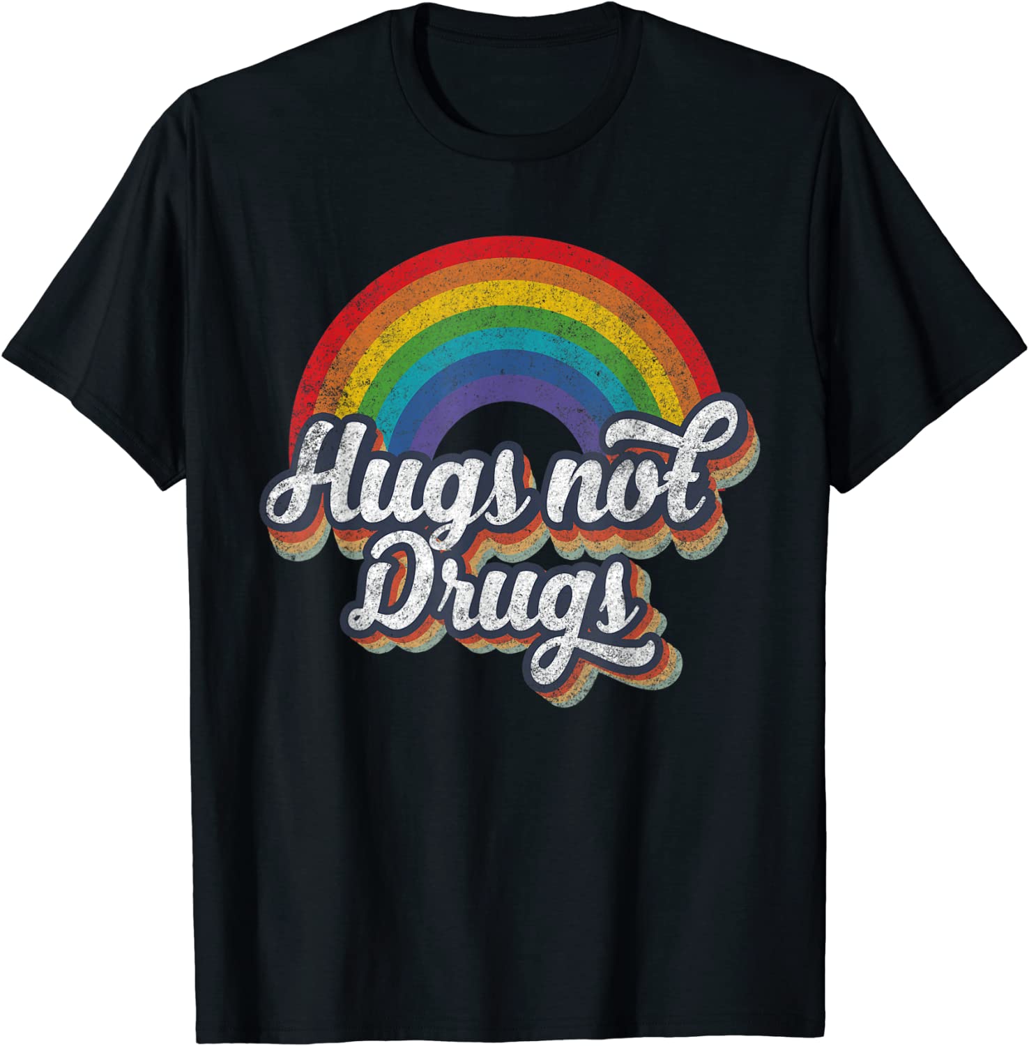 Narcotics Anonymous Hugs Not Drugs Aa Na Sobriety Unisex T-Shirt
