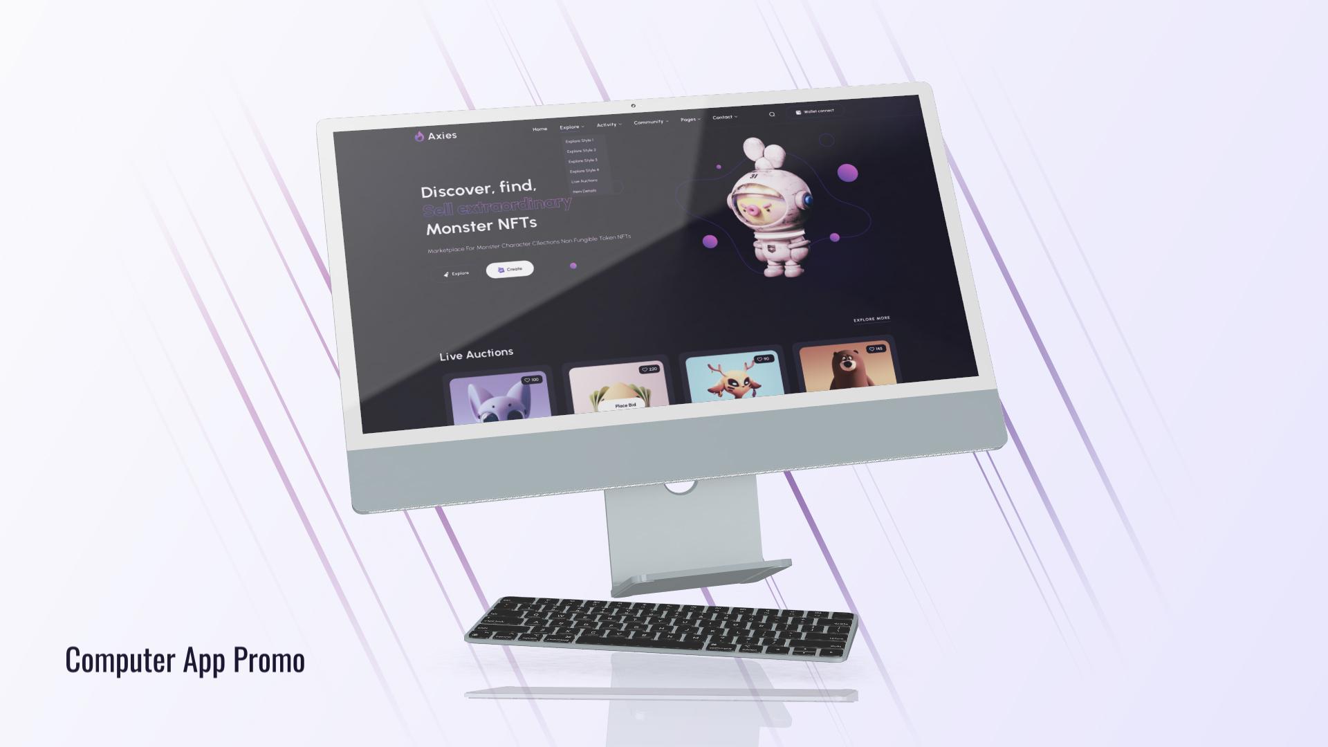 Desktop Promo Website Presentation Desktop Promo Website Presentation