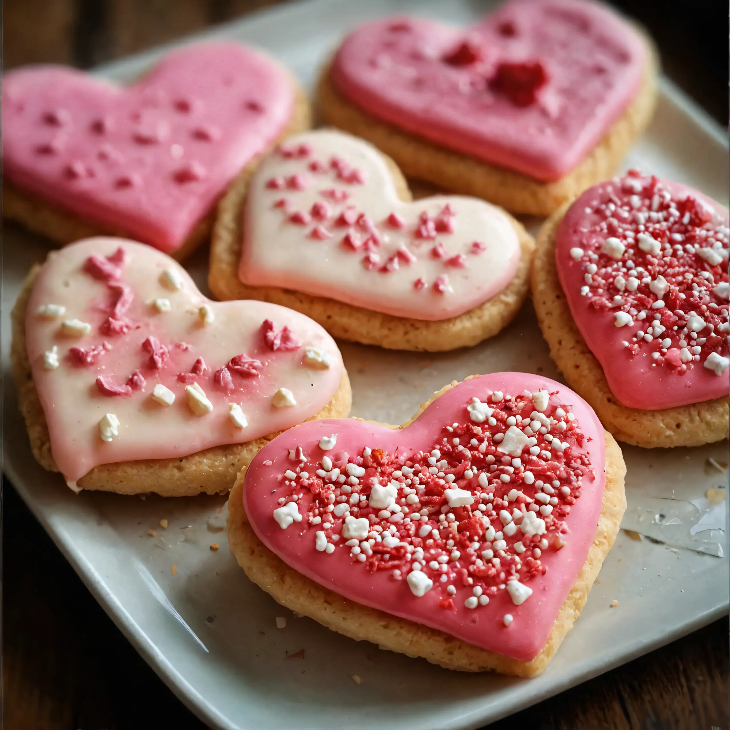 Heart-Shaped Cookies for Valentine's Day