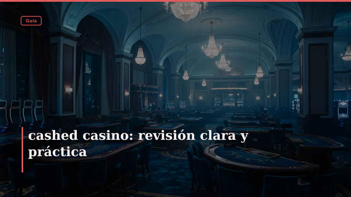 cashed casino: revisión clara y práctica