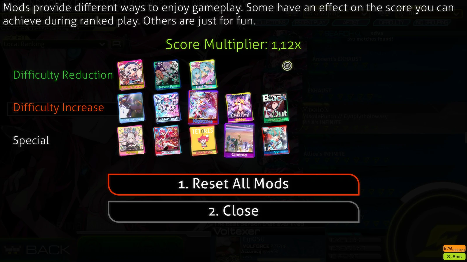 Sound Voltex Nabla / SDVX ∇ (HD 16:9) (STD Only) osu! skin screenshot 3