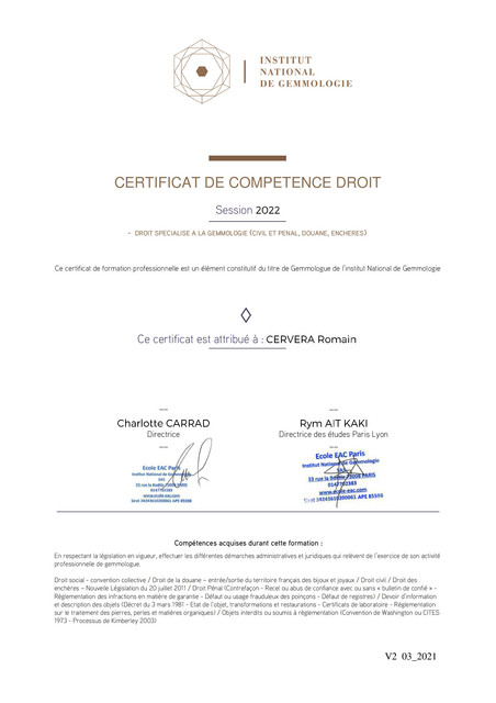 CERTIFICAG-DROIT