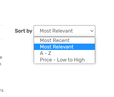 Image image.png of Sort by Price not working - ajax error