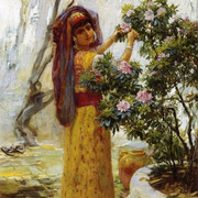 Frederick-Arthur-Bridgman-In-The-Courtyard