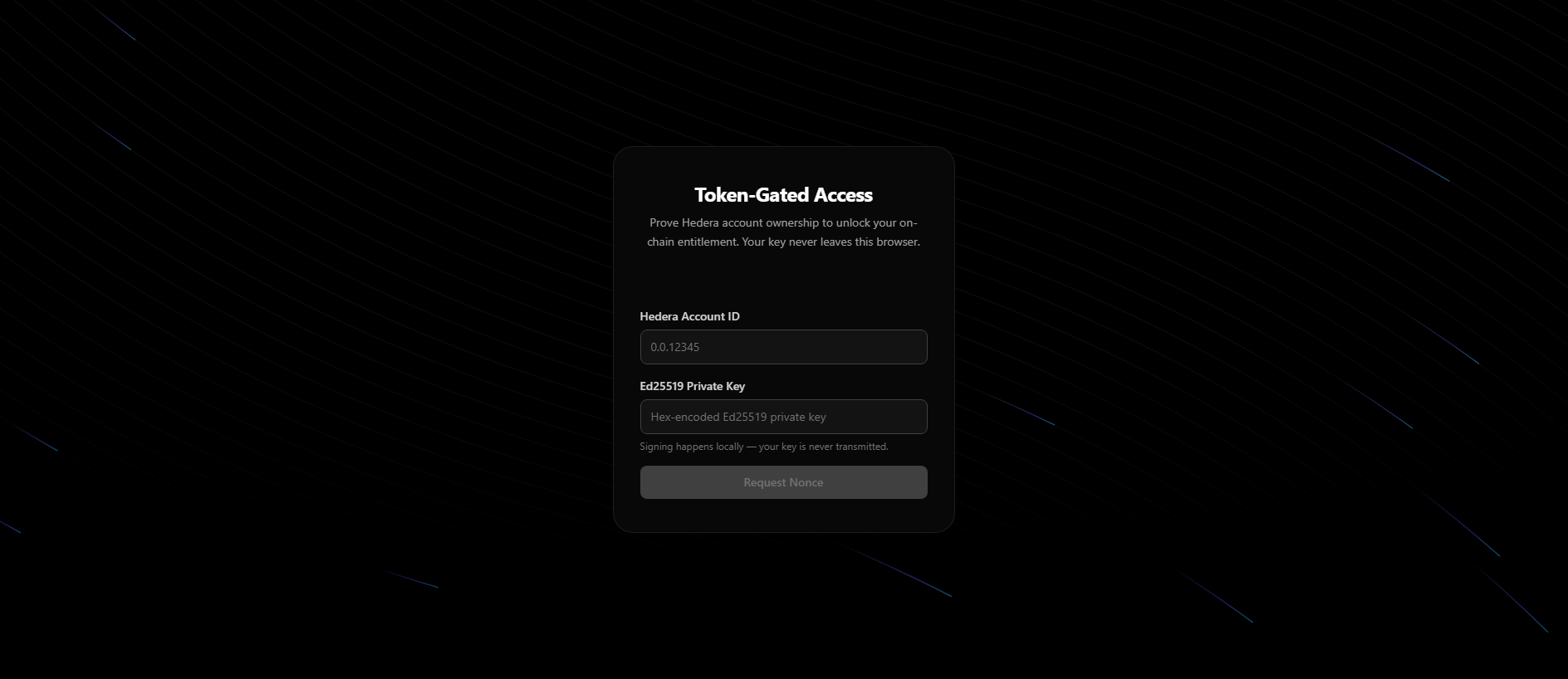 Stored capture of hedera-demo.apps.arkivist.io