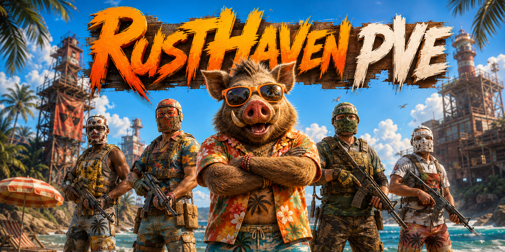 Баннер сервера RustHaven PVE | Скиллы | Ивенты| Экономика