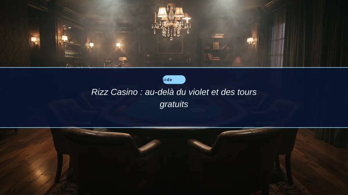 Rizz Casino : au-delà du violet et des tours gratuits
