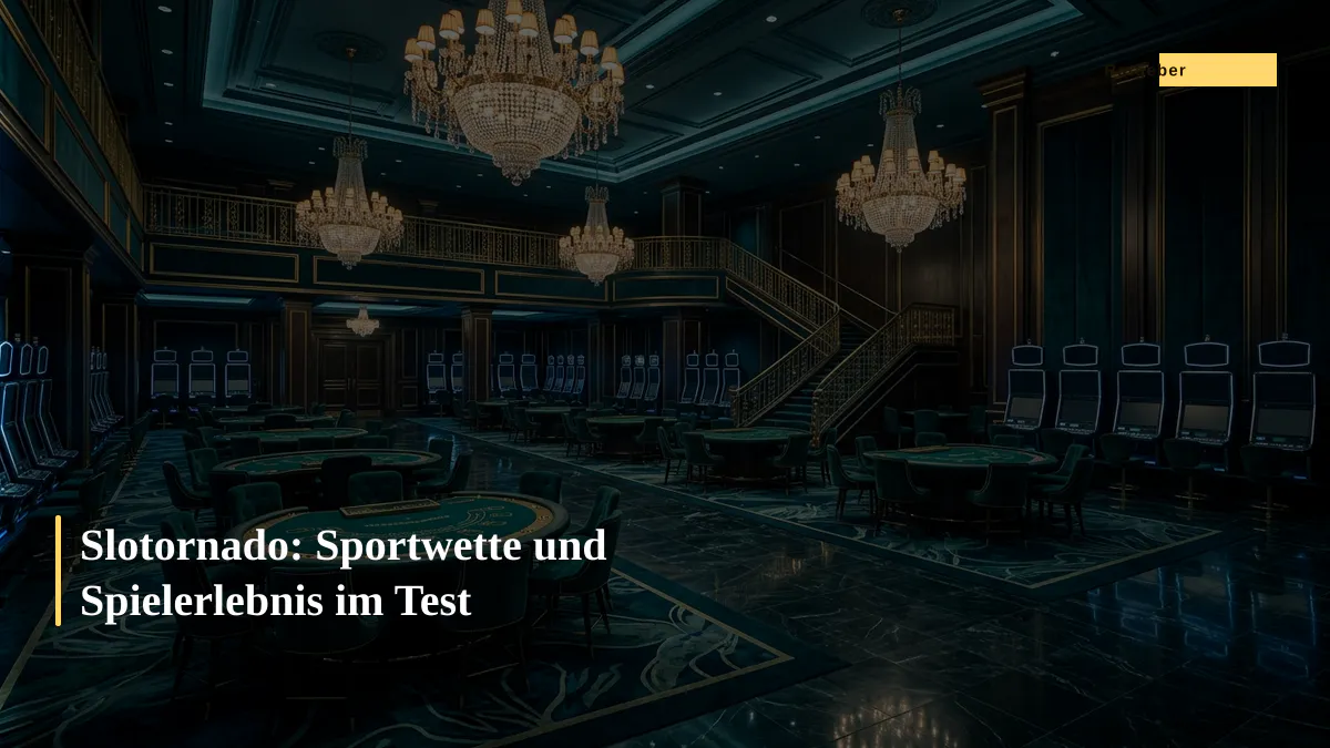 Slotornado: Sportwette und Spielerlebnis im Test