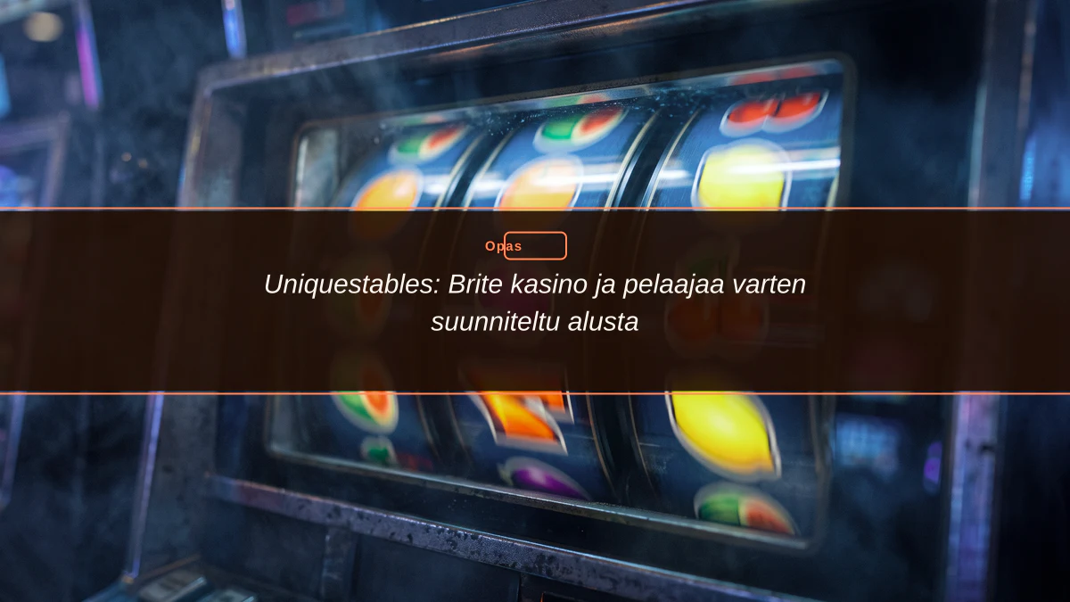 Uniquestables: Brite kasino ja pelaajaa varten suunniteltu alusta