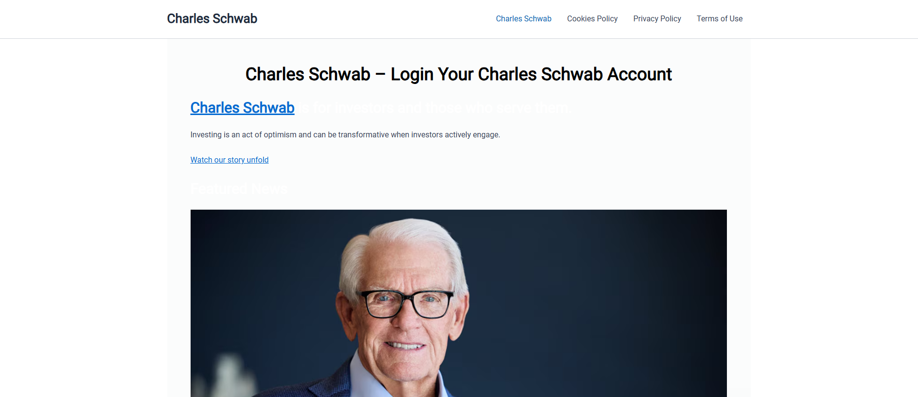 Forensic screenshot of schuab-charlesschuab.us showing the phishing page layout
