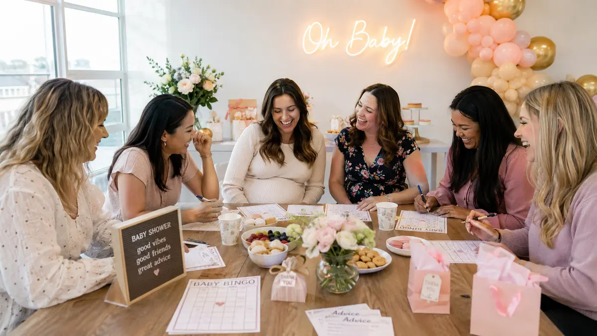 Jocuri de baby shower: Distracție garantată, fără plictiseală