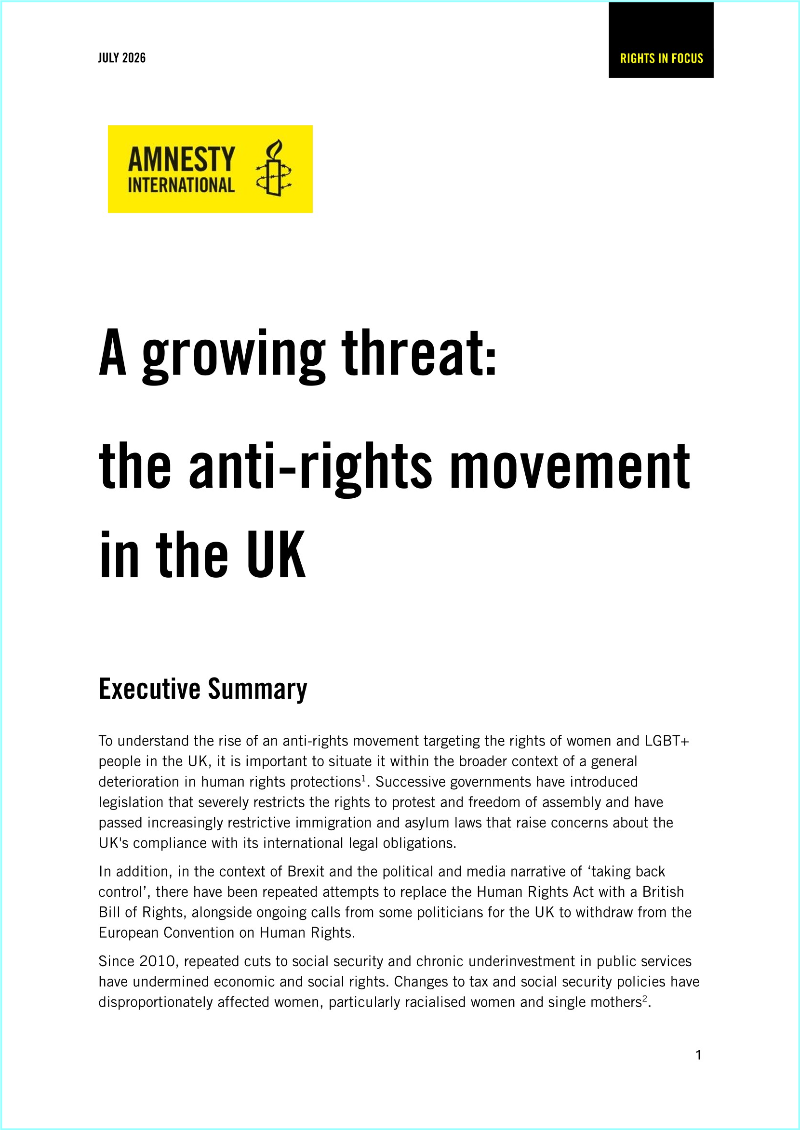 Report A Growing Threat The Anti Rights Movement In The UK July Report A Growing Threat The Anti Rights Movement In The UK July