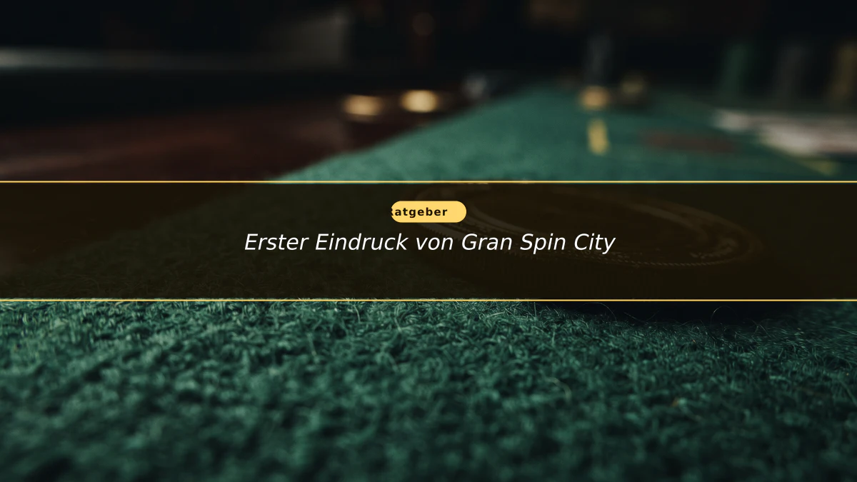 Erster Eindruck von Gran Spin City
