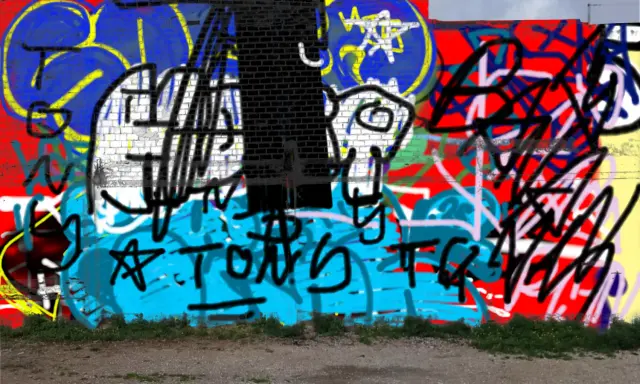 Graffiti artwork by Tony
