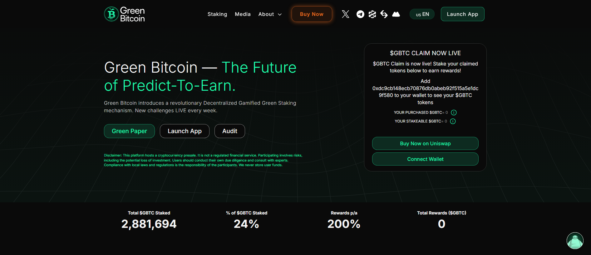 Stored capture of greenbitcoin.xyz