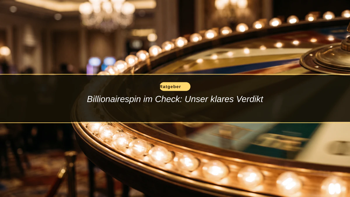 Billionairespin im Check: Unser klares Verdikt