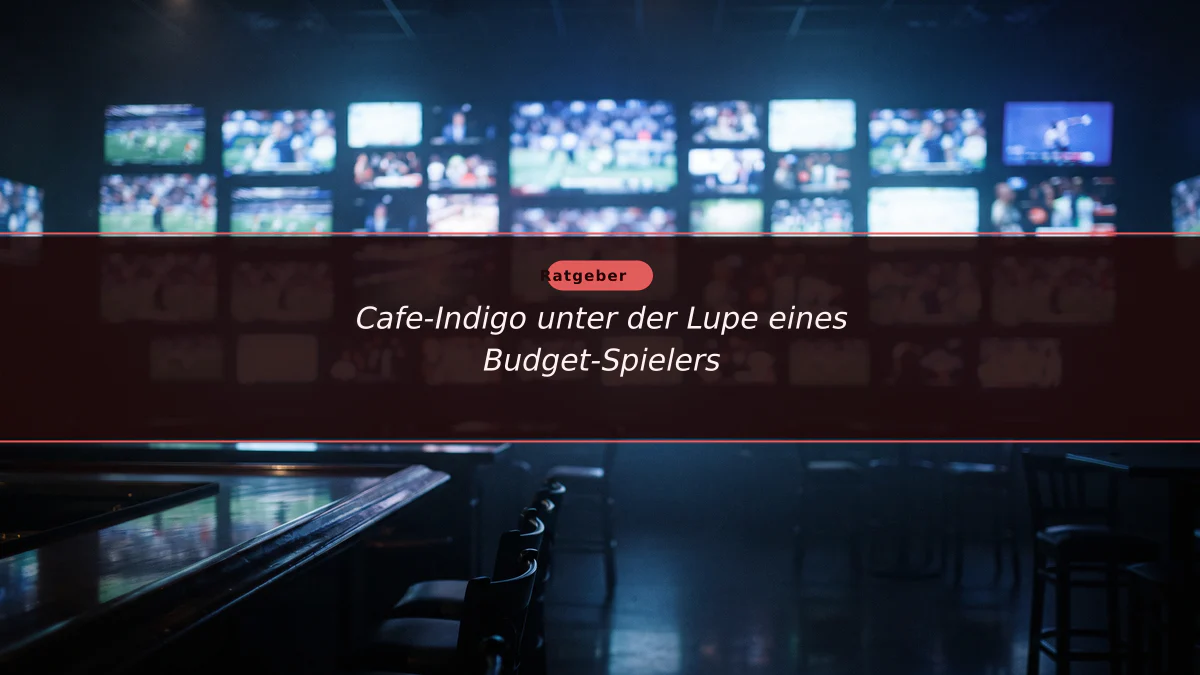 Cafe-Indigo unter der Lupe eines Budget-Spielers Cafe-Indigo unter der Lupe eines Budget-Spielers