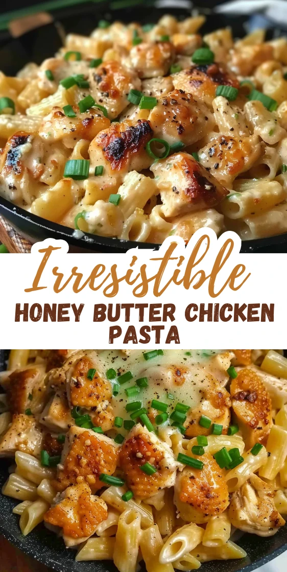 Smoky White Cheddar Honey Butter Chicken Pasta Skillet Bliss