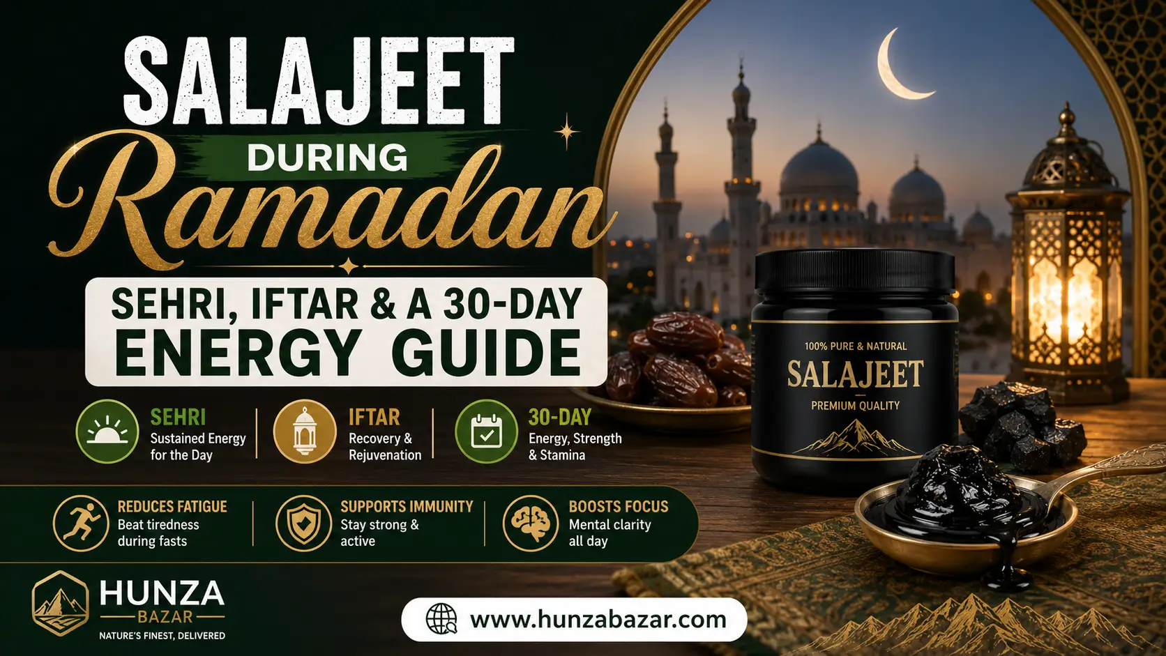 Salajeet During Ramadan — Sehri, Iftar & a 30-Day Energy Guide