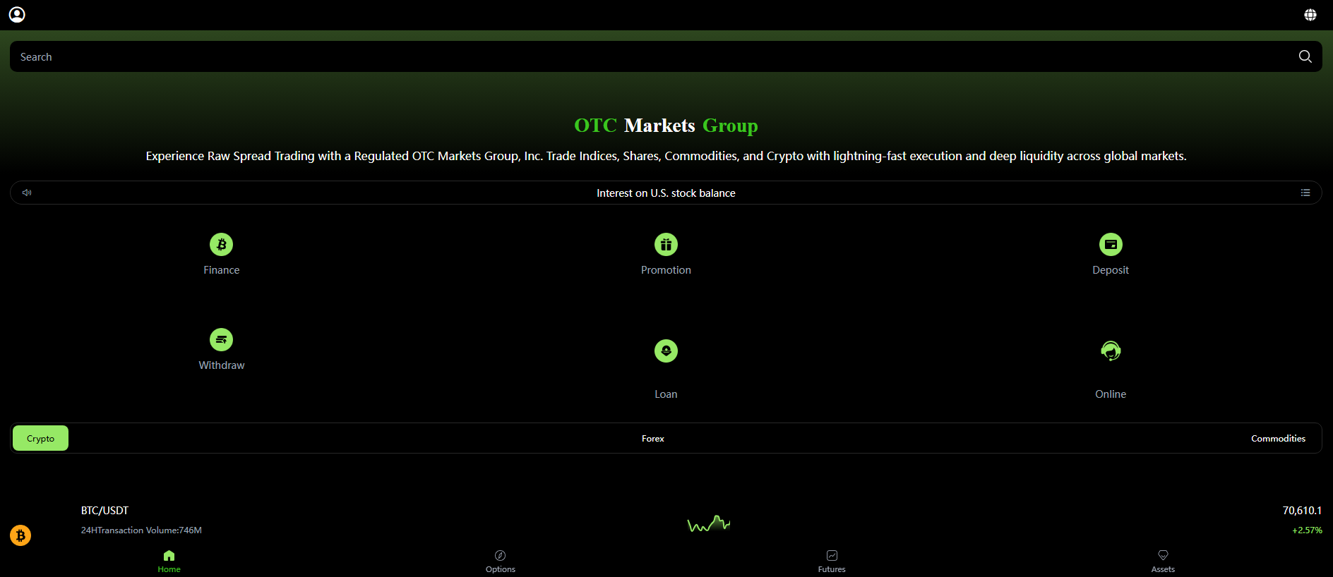 Screenshot of quick-otc.top