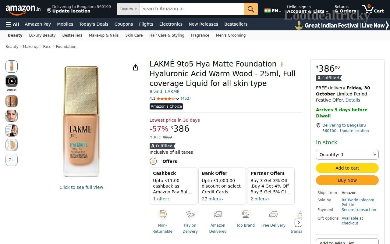 Lakm 9to5 Hya – Just ₹386 | Loot Ka Maal