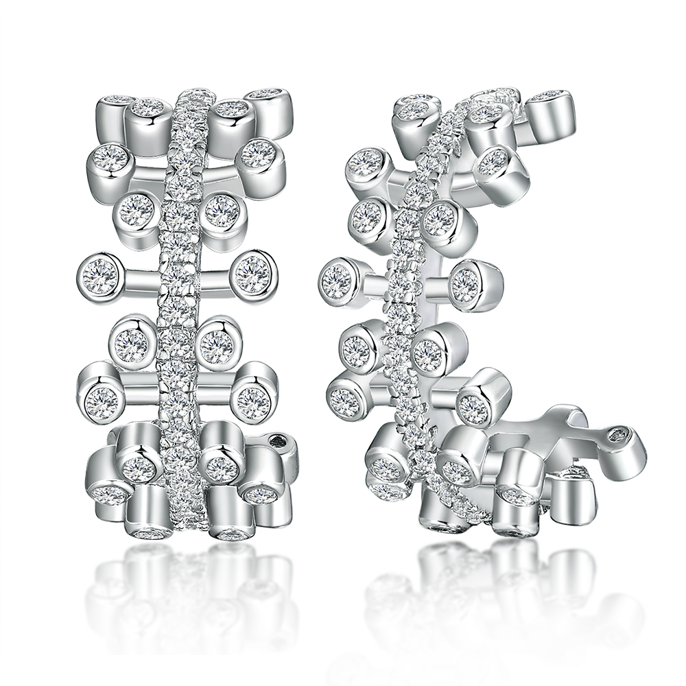 Snowflake Crystal Studs