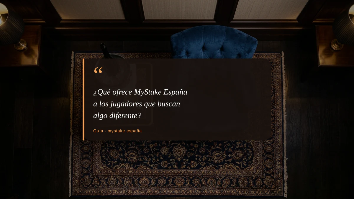 ¿Qué ofrece MyStake España a los jugadores que buscan algo diferente?