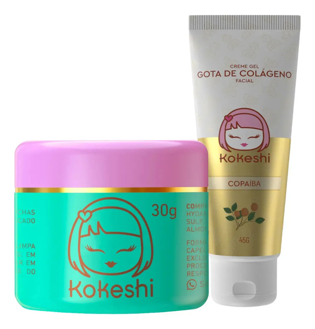 Kit Gota De Colágeno Pele De Porcelana Kokeshi Hidratação