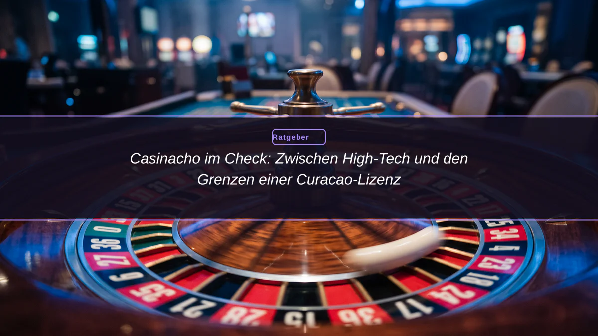 Casinacho im Check: Zwischen High-Tech und den Grenzen einer Curacao-Lizenz