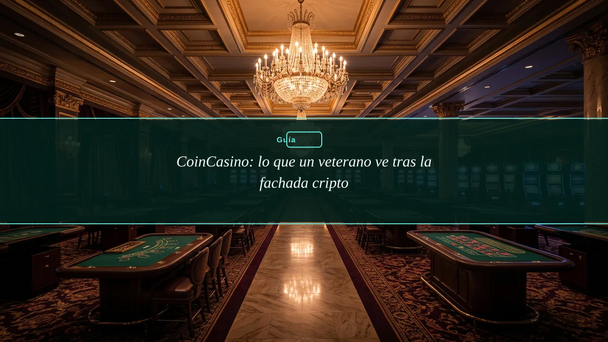 CoinCasino: lo que un veterano ve tras la fachada cripto