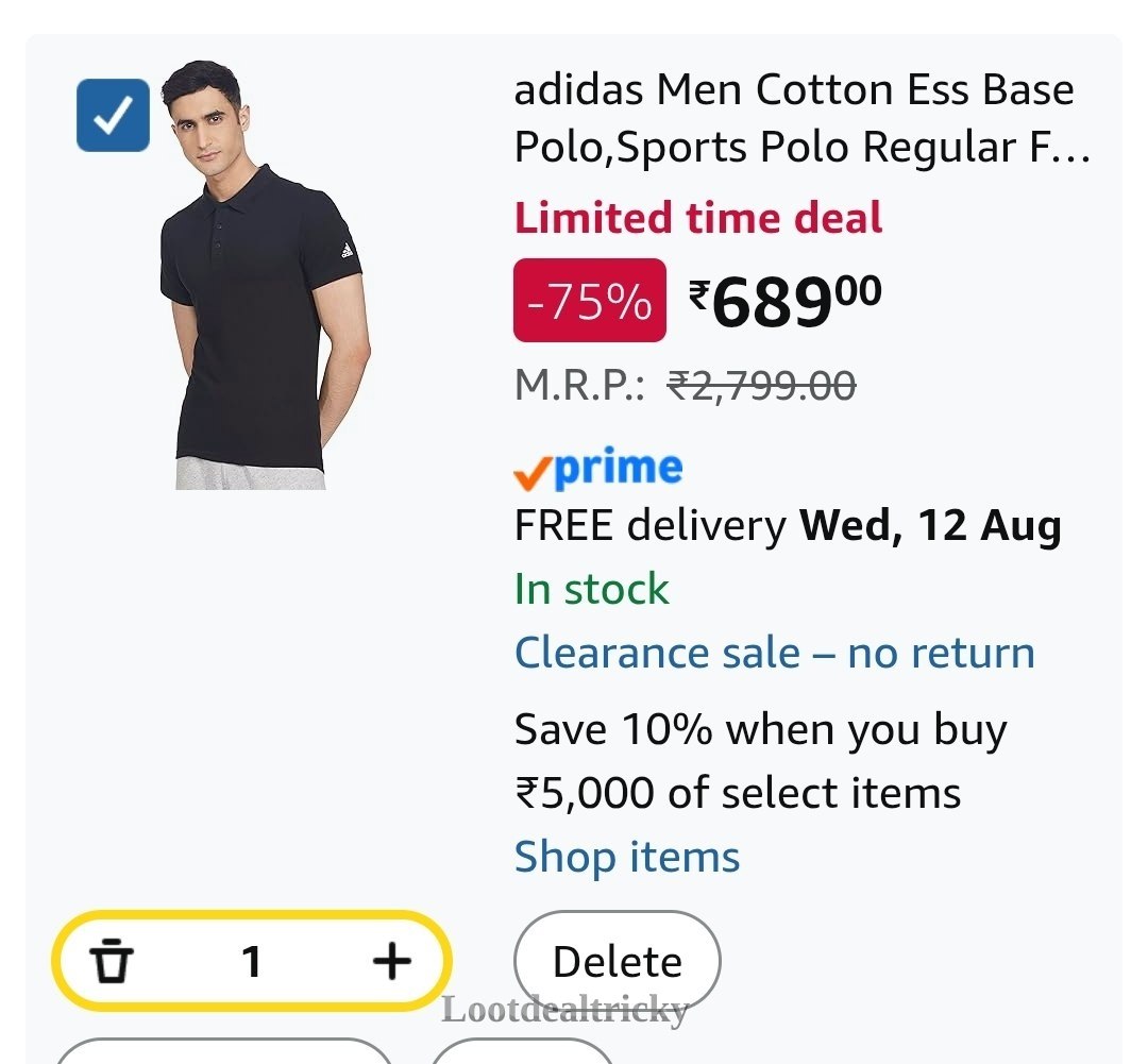 74 Off Adidas – Mind-Blowing Saving @ ₹737 (74%) 74 Off Adidas – Mind-Blowing Saving @ ₹737 (74%)