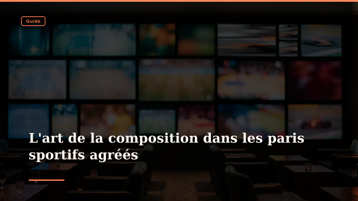 L'art de la composition dans les paris sportifs agréés