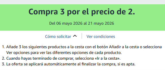 Compra 3 por el precio de 2 en una selección de productos para el hogar 🏠