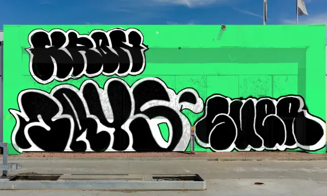 Graffiti artwork by Aloe