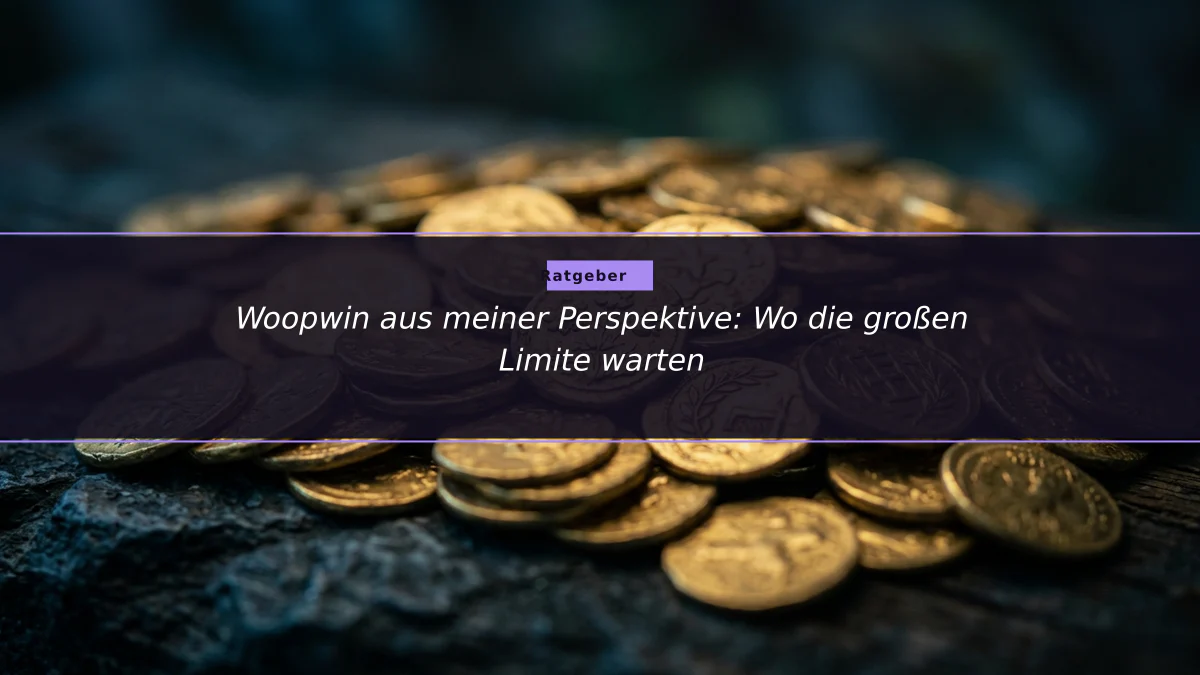 Woopwin aus meiner Perspektive: Wo die großen Limite warten